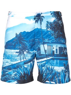 Orlebar Brown пляжные шорты с принтом
