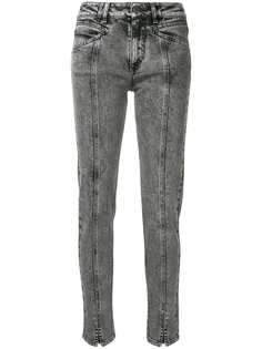 Givenchy джинсы с завышенной талией и принтом молнии