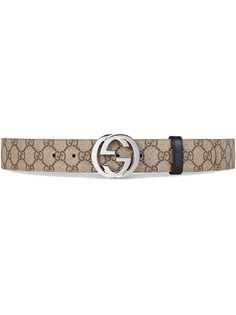 Gucci двухсторонний ремень с узором GG Supreme