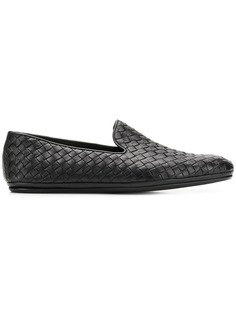 Bottega Veneta лоферы со плетение intrecciato