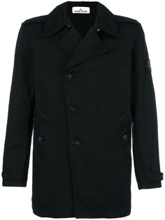 Stone Island двубортное приталенное пальто
