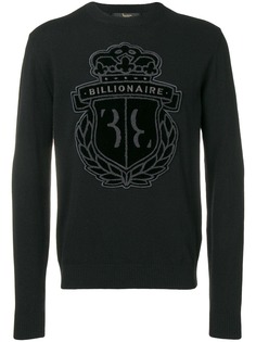 Billionaire свитер с нашивкой-логотипом