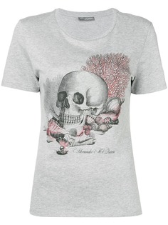 Alexander McQueen футболка с принтом черепа и ракушек