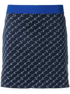 Stella McCartney трикотажная мини юбка с логотипами
