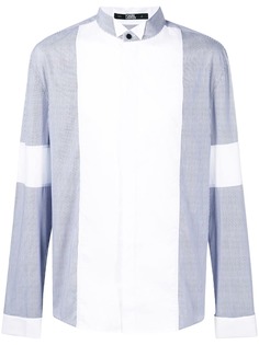 Karl Lagerfeld рубашка с контрастным нагрудником