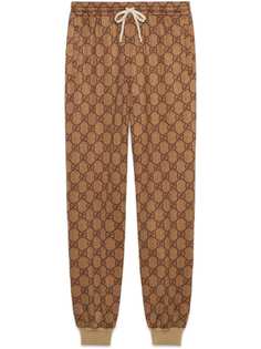 Gucci джоггеры с узором GG