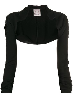 Romeo Gigli X Eggs fitted bolero jacket