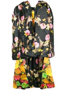 Richard Quinn асимметричное платье с цветочным принтом