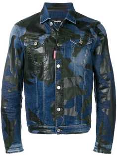 Dsquared2 джинсовая куртка с камуфляжным узором