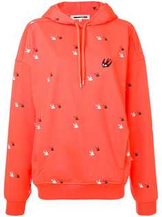 McQ Alexander McQueen толстовка с капюшоном и принтом ласточек
