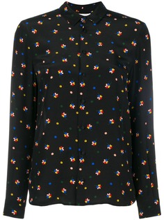 Chinti & Parker рубашка с цветочным принтом и длинными рукавами