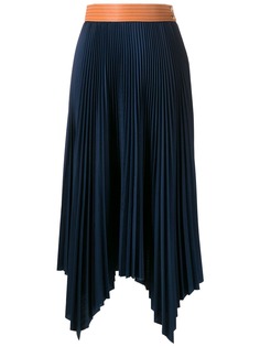 Loewe плиссированная юбка макси