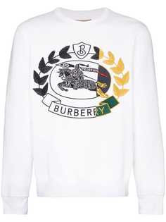 Burberry джемпер с вышитым логотипом