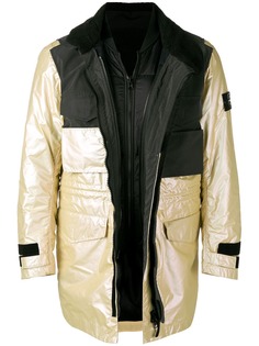 Stone Island пальто с многослойным дизайном