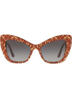 Dolce & Gabbana Eyewear затемненные солнцезащитные очки в оправе "кошачий глаз"
