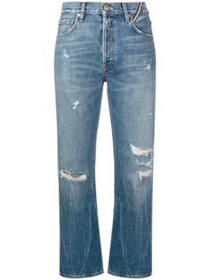 Jean Atelier укороченные состаренные джинсы