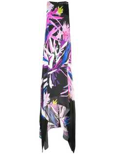 Josie Natori асимметричное платье макси