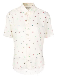 Saint Laurent рубашка с короткими рукавами и принтом