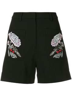 Markus Lupfer floral embroidered shorts