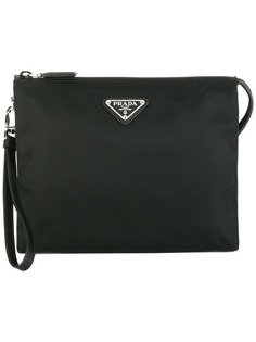 Prada клатч с логотипом
