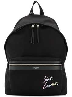 Saint Laurent рюкзак с вышивкой логотипа