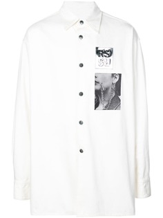 Raf Simons рубашка с принтом