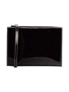Stella McCartney клатч на молнии с логотипом