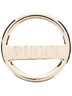 Emilio Pucci брошь с логотипом