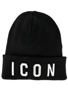 Dsquared2 шапка с вышивкой ICON