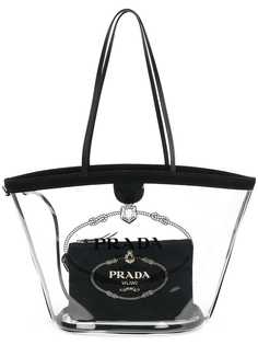 Prada прозрачная сумка-тоут