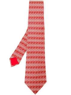 Hermès Pre-Owned галстук с геометрическим принтом