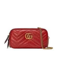 Gucci мини-сумка GG Marmont на цепочке