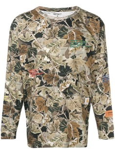 Heron Preston камуфляжный лонгслив из коллаборации с Carhartt WIP