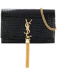 Saint Laurent сумка Kate Monogram с кисточкой