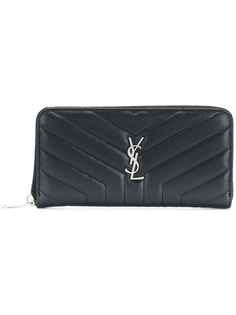 Saint Laurent кошелек Monogram с круговой молнией