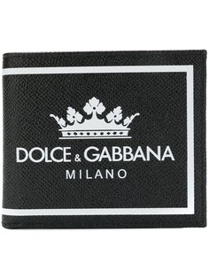 Dolce & Gabbana кошелек с принтом логотипа и короны