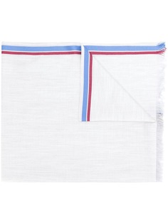 Loewe шарф с бахромой и контрастными полосками