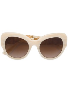 Dolce & Gabbana Eyewear солнцезащитные очки в круглой оправе