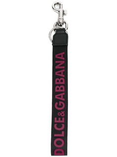 Dolce & Gabbana брелок с логотипом на ремешке