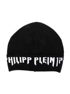 Philipp Plein Junior шапка-бини с жаккардовым логотипом