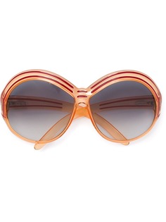 Christian Dior объемные солнцезащитные очки pre-owned