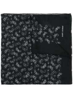 Saint Laurent платок с принтом