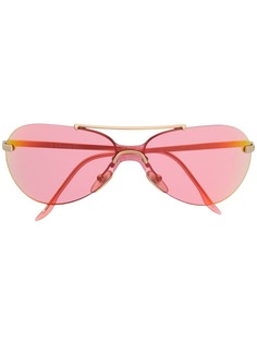 Christian Dior Pre-Owned солнцезащитные очки-авиаторы с верхней перекладиной