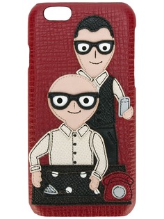 Dolce & Gabbana чехол для iPhone 6 с заплаткой в виде дизайнеров
