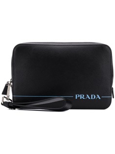 Prada клатч с логотипом