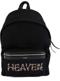 Saint Laurent рюкзак с вышивкой Heaven