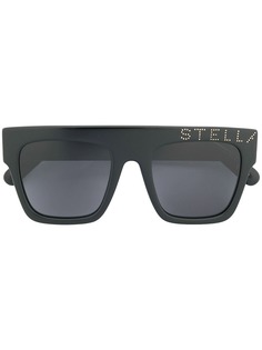 Stella McCartney Eyewear солнцезащитные очки в квадратной оправе с затемненными линзами
