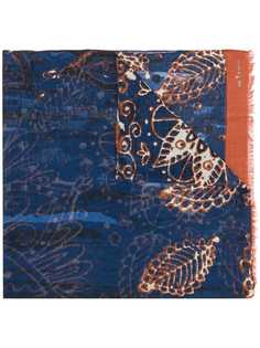 Kiton кашемировый шарф с абстрактным узором