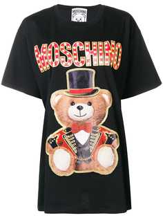 Moschino футболка в стиле оверсайз с принтом медведя
