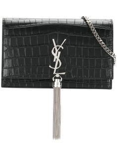 Saint Laurent кошелек Kate на цепочке с декором Monogram